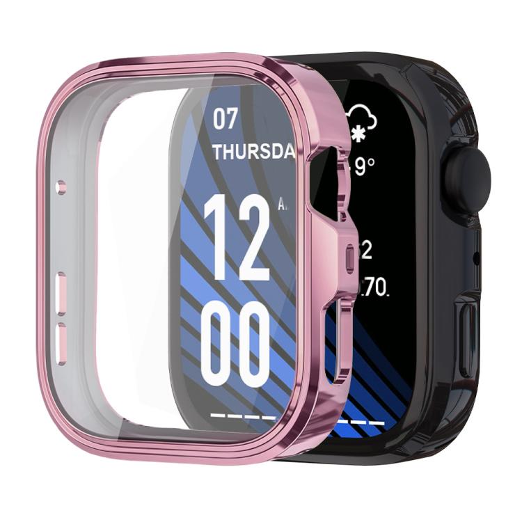xDfind Plating Tempered Film Integrated TPU Watch Protective Cover, For Huawei Watch Fit 4 Pro, For Huawei Watch Fit 4