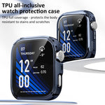 xDfind Plating Tempered Film Integrated TPU Watch Protective Cover, For Huawei Watch Fit 4 Pro, For Huawei Watch Fit 4
