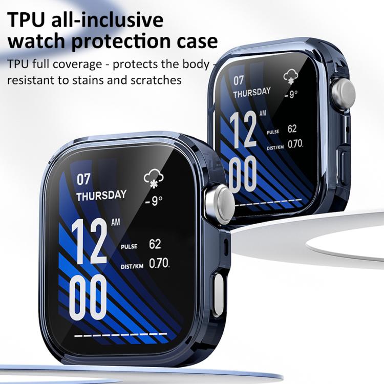 xDfind Plating Tempered Film Integrated TPU Watch Protective Cover, For Huawei Watch Fit 4 Pro, For Huawei Watch Fit 4