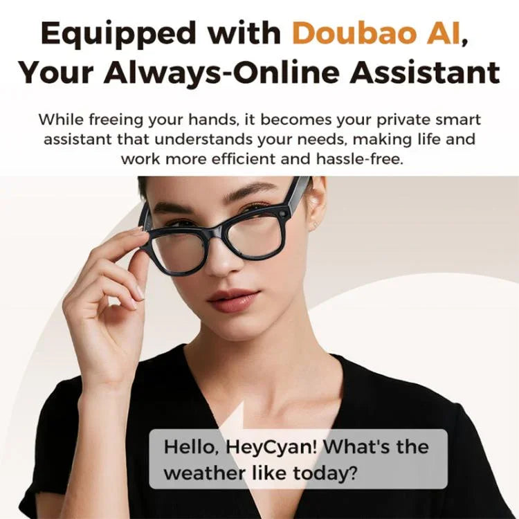 M02 Ultra 8MP Camera AI Smart Glasses Photochromic Lenses, with Black Charging Case, with Brown Charging Case