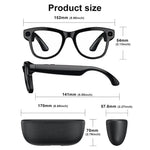 M02 Ultra 8MP Camera AI Smart Glasses Photochromic Lenses, with Black Charging Case, with Brown Charging Case