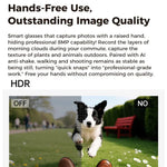 M02 Ultra 8MP Camera AI Smart Glasses Photochromic Lenses, with Black Charging Case, with Brown Charging Case