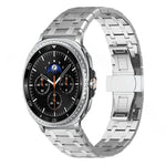 สายสายนาฬิกาโลหะผสมไทเทเนียมหัวเข็มขัดผีเสื้อ สำหรับ Samsung Galaxy Watch Ultra 47 มม. / Ultra 2025, สำหรับ Samsung Galaxy Watch8 / Watch8 Classic