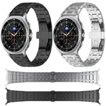 สายสายนาฬิกาโลหะผสมไทเทเนียมหัวเข็มขัดผีเสื้อ สำหรับ Samsung Galaxy Watch Ultra 47 มม. / Ultra 2025, สำหรับ Samsung Galaxy Watch8 / Watch8 Classic