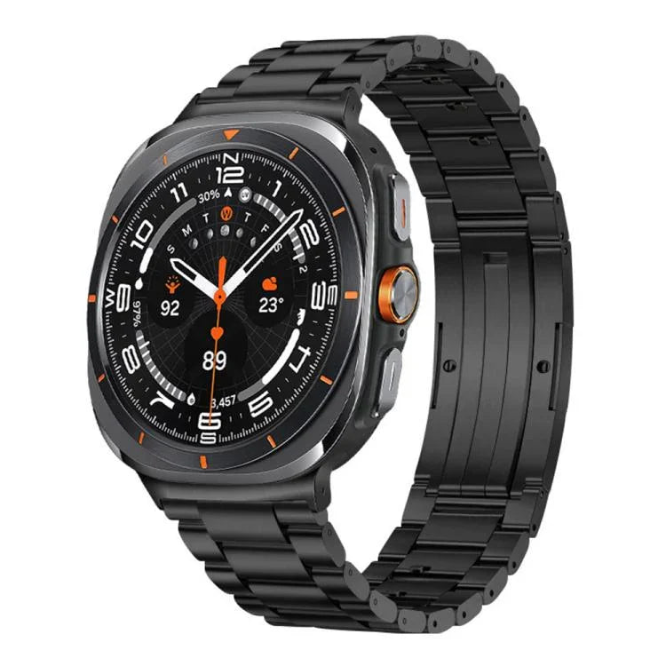สายสายนาฬิกาโลหะผสมไทเทเนียมหัวเข็มขัด HW เม็ดสามชิ้นถอดได้ สำหรับ Samsung Galaxy Watch Ultra 47 มม. / Ultra 2025, สำหรับ Samsung Galaxy Watch8 / Watch8 Classic