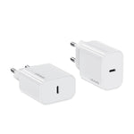 USAMS CC226 T65 PD20W USB-C / Type-C Single Port Fast Charger, EU Plug, CC226