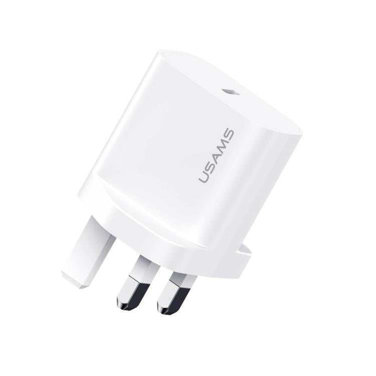 ที่ชาร์จเร็วพอร์ต USB-C / Type-C เดี่ยว USAMS CC227 T65 PD20W, ปลั๊ก UK, CC227