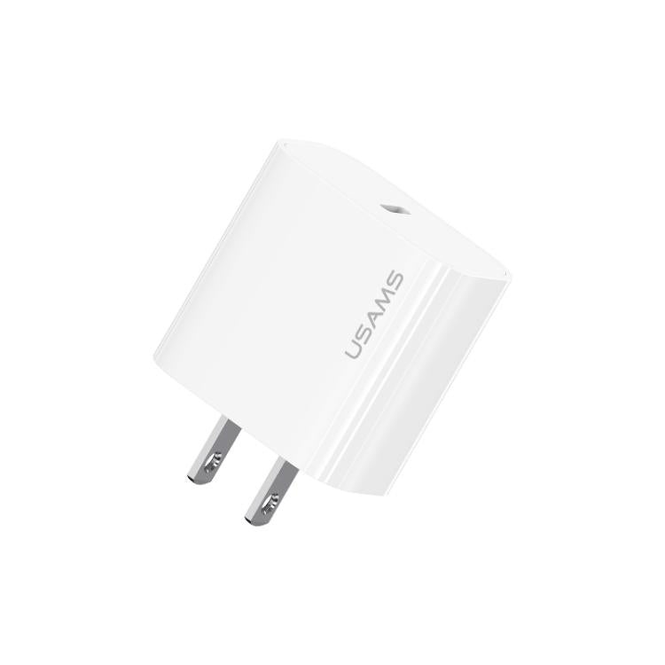 ที่ชาร์จเร็วพอร์ต USB-C / Type-C เดี่ยว USAMS CC228 T65 PD20W, ปลั๊ก US, CC228