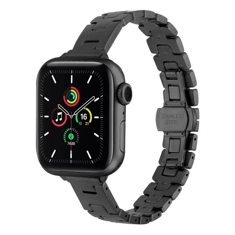 สายรัดนาฬิกาโลหะสแตนเลสสตีลรูปตัว H กว้าง 14 มม. สำหรับ Apple Watch 46mm / 49mm / 45mm / 44mm, สำหรับ Apple Watch 42mm / 41mm / 40mm / 38mm