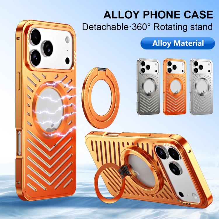 เคสโทรศัพท์โลหะแม่เหล็ก MagSafe แบบระบายความร้อน สำหรับ iPhone 17 Pro Max, iPhone 17 Pro, iPhone 17