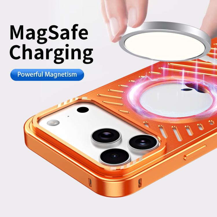 เคสโทรศัพท์โลหะแม่เหล็ก MagSafe แบบระบายความร้อน สำหรับ iPhone 17 Pro Max, iPhone 17 Pro, iPhone 17