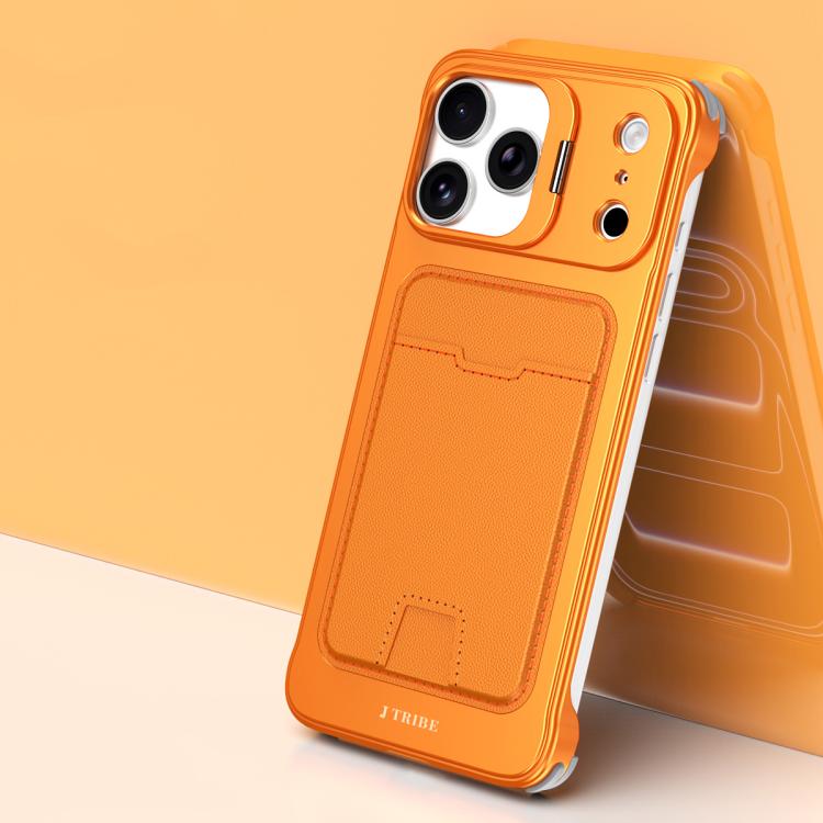 เคสโทรศัพท์ J TRIBE แบบไม่มีกรอบโลหะพร้อมช่องใส่บัตรและที่ใส่เลนส์ สำหรับ iPhone 17 Pro Max, iPhone 17 Pro, iPhone 17, iPhone Air, iPhone 16 Pro Max, iPhone 16 Pro, iPhone 15 Pro Max, iPhone 15 Pro