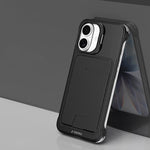 เคสโทรศัพท์ J TRIBE แบบไม่มีกรอบโลหะพร้อมช่องใส่บัตรและที่ใส่เลนส์ สำหรับ iPhone 17 Pro Max, iPhone 17 Pro, iPhone 17, iPhone Air, iPhone 16 Pro Max, iPhone 16 Pro, iPhone 15 Pro Max, iPhone 15 Pro