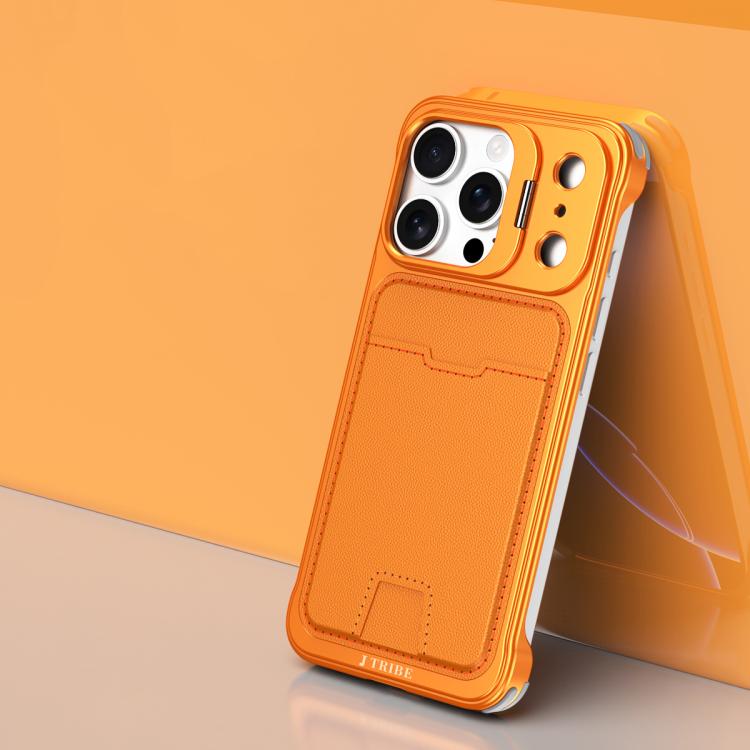 เคสโทรศัพท์ J TRIBE แบบไม่มีกรอบโลหะพร้อมช่องใส่บัตรและที่ใส่เลนส์ สำหรับ iPhone 17 Pro Max, iPhone 17 Pro, iPhone 17, iPhone Air, iPhone 16 Pro Max, iPhone 16 Pro, iPhone 15 Pro Max, iPhone 15 Pro