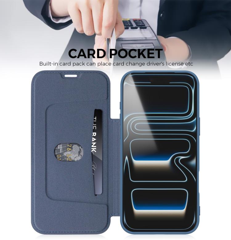 เคสหนังสัมผัสเหมือนผิวเหลวพร้อมช่องใส่บัตร สำหรับ iPhone 17 Pro Max, สำหรับ iPhone 17 Pro, สำหรับ iPhone 17, สำหรับ iPhone Air