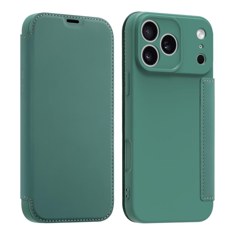 เคสหนังสัมผัสเหมือนผิวเหลวพร้อมช่องใส่บัตร สำหรับ iPhone 17 Pro Max, สำหรับ iPhone 17 Pro, สำหรับ iPhone 17, สำหรับ iPhone Air