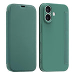 เคสหนังสัมผัสเหมือนผิวเหลวพร้อมช่องใส่บัตร สำหรับ iPhone 17 Pro Max, สำหรับ iPhone 17 Pro, สำหรับ iPhone 17, สำหรับ iPhone Air