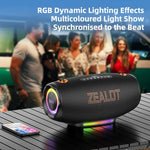ลำโพง Bluetooth กลางแจ้งแบบพกพา Zealot S127 100W สีสันสดใส