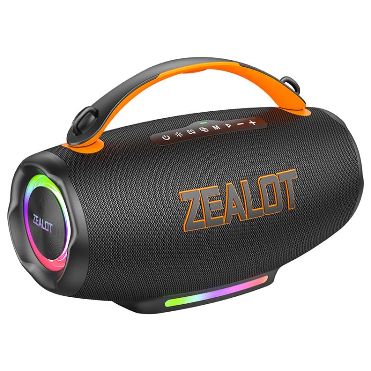 ลำโพง Bluetooth กลางแจ้งแบบพกพา Zealot S167 100W แบบถือมือ พร้อมไฟ RGB