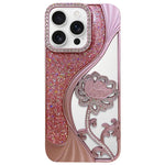 เคสโทรศัพท์ TPU ชุบไฟฟ้าลายดอกบัวแกะสลักกลวงประดับคริสตัลกลิตเตอร์ สำหรับ iPhone 17 Pro Max, สำหรับ iPhone 17 Pro, สำหรับ iPhone 17, สำหรับ iPhone 16 Pro Max, สำหรับ iPhone 16 Pro, สำหรับ iPhone 16, สำหรับ iPhone 15 Pro Max, สำหรับ iPhone 15 Pro