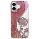 เคสโทรศัพท์ TPU ชุบไฟฟ้าลายดอกบัวแกะสลักกลวงประดับคริสตัลกลิตเตอร์ สำหรับ iPhone 15, สำหรับ iPhone 14, สำหรับ iPhone 14 Pro, สำหรับ iPhone 14 Pro Max, สำหรับ iPhone 13 Pro Max, สำหรับ iPhone 13 Pro, สำหรับ iPhone 13, สำหรับ iPhone 12