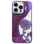 เคสโทรศัพท์ TPU ชุบไฟฟ้าลายดอกบัวแกะสลักกลวงประดับคริสตัลกลิตเตอร์ สำหรับ iPhone 15, สำหรับ iPhone 14, สำหรับ iPhone 14 Pro, สำหรับ iPhone 14 Pro Max, สำหรับ iPhone 13 Pro Max, สำหรับ iPhone 13 Pro, สำหรับ iPhone 13, สำหรับ iPhone 12