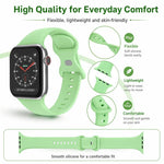 ชุด 5 ชิ้น xDfind สายนาฬิกาซิลิโคนหัวเข็มขัดผีเสื้อ สำหรับ Apple Watch 42 / 44 / 45 / 46 / 49 มม., สำหรับ Apple Watch 38 / 40 / 41 / S11 42 มม.