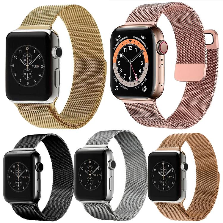 ชุด 5 ชิ้น xDfind สายนาฬิกาโลหะแบบ Milanese Loop แบบแม่เหล็ก สำหรับ Apple Watch 42 / 44 / 45 / 46 / 49 มม., สำหรับ Apple Watch 38 / 40 / 41 / S11 42 มม.
