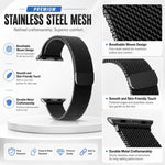 ชุด 5 ชิ้น xDfind สายนาฬิกาโลหะแบบ Milanese Loop แบบแม่เหล็ก สำหรับ Apple Watch 42 / 44 / 45 / 46 / 49 มม., สำหรับ Apple Watch 38 / 40 / 41 / S11 42 มม.