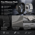 ชุด 5 ชิ้น xDfind สายนาฬิกาผสม Milanese หัวเข็มขัดร่ม + หัวเข็มขัดผีเสื้อ สำหรับ Apple Watch 42 / 44 / 45 / 46 / 49 มม., สำหรับ Apple Watch 38 / 40 / 41 / S11 42 มม.