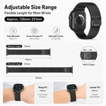 ชุด 5 ชิ้น xDfind สายนาฬิกาผสม Milanese หัวเข็มขัดร่ม + หัวเข็มขัดผีเสื้อ สำหรับ Apple Watch 42 / 44 / 45 / 46 / 49 มม., สำหรับ Apple Watch 38 / 40 / 41 / S11 42 มม.