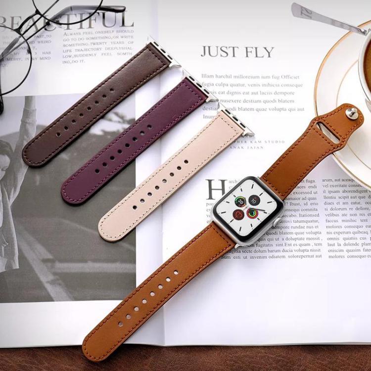 ชุด 5 ชิ้น xDfind สายนาฬิกาหนังแท้หัวเข็มขัดหมุด สำหรับ Apple Watch 42 / 44 / 45 / 46 / 49 มม., สำหรับ Apple Watch 38 / 40 / 41 / S11 42 มม.