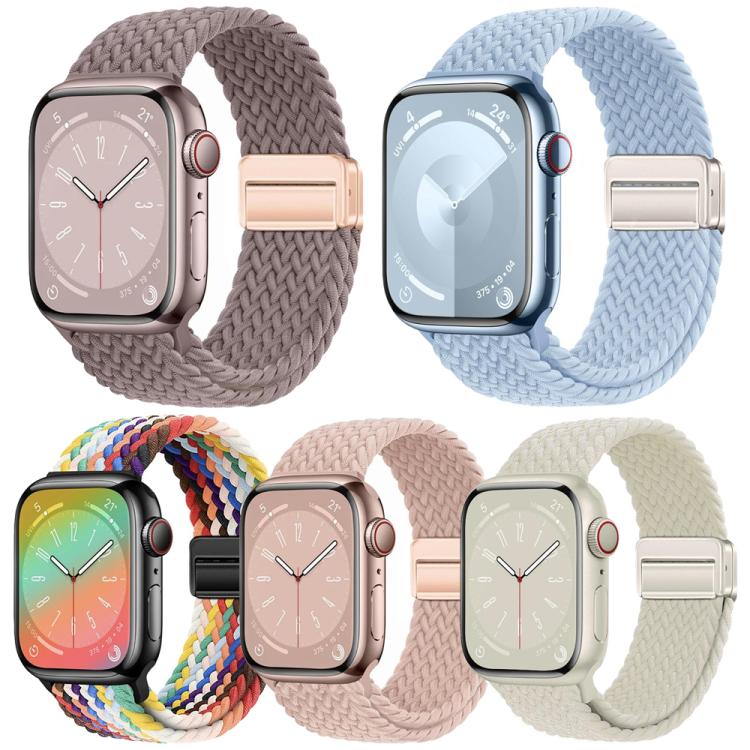 ชุด 5 ชิ้น xDfind สายนาฬิกาถักแบบแม่เหล็กหัวเข็มขัด สำหรับ Apple Watch 42 / 44 / 45 / 46 / 49 มม., สำหรับ Apple Watch 38 / 40 / 41 / S11 42 มม.