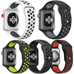 ชุด 5 ชิ้น xDfind สายนาฬิกากีฬาแบบซิลิโคนสองสี สำหรับ Apple Watch 42 / 44 / 45 / 46 / 49 มม., สำหรับ Apple Watch 38 / 40 / 41 / S11 42 มม.