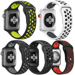 ชุด 5 ชิ้น xDfind สายนาฬิกากีฬาแบบซิลิโคนสองสี สำหรับ Apple Watch 42 / 44 / 45 / 46 / 49 มม., สำหรับ Apple Watch 38 / 40 / 41 / S11 42 มม.
