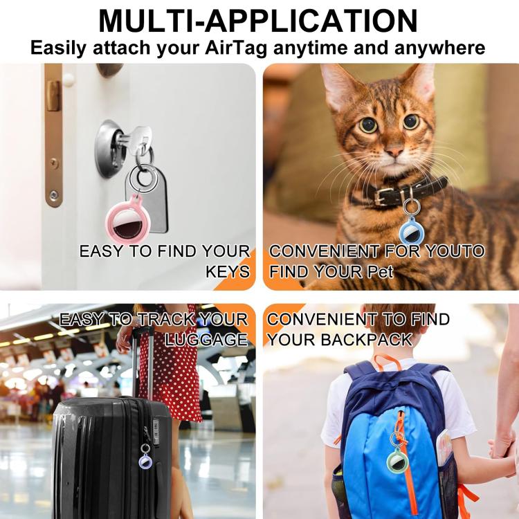 เคสกันน้ำ TPU ครอบเต็ม XDcase 2 ชิ้น พร้อมพวงกุญแจ สำหรับ AirTag รุ่นที่ 2 / รุ่นที่ 1