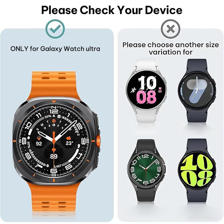 ฝาครอบนาฬิกาโครงตาข่าย xDfind Scale Frame PC สำหรับ Samsung Galaxy Watch Ultra / Ultra 2025