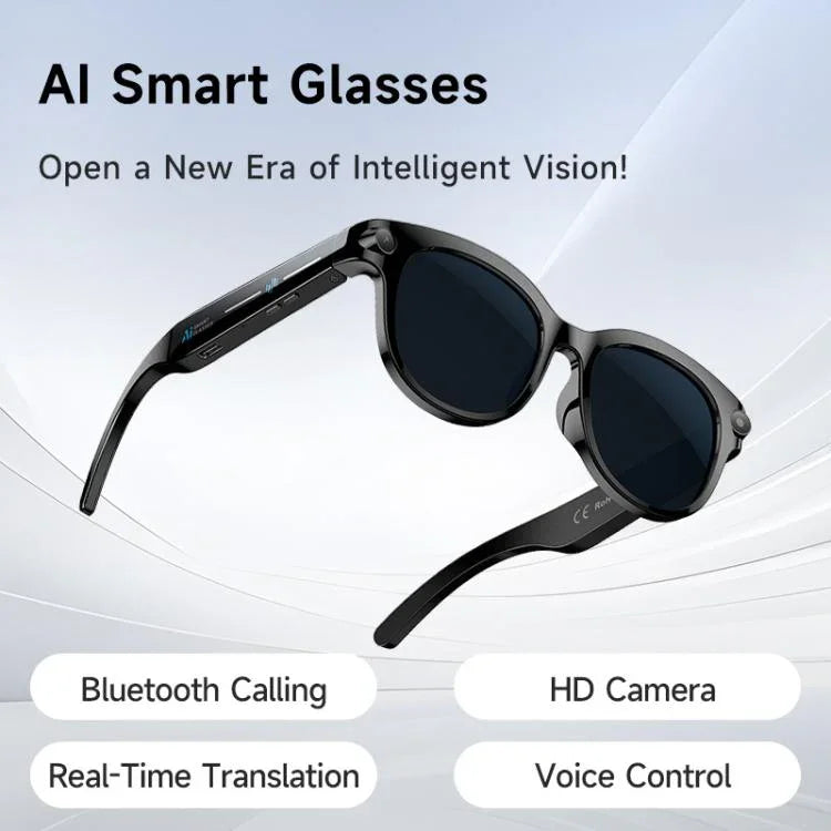 แว่นตาอัจฉริยะ M89 2MP AI รองรับการโทรบลูทูธ, ผู้ช่วยเสียงอัจฉริยะ AI