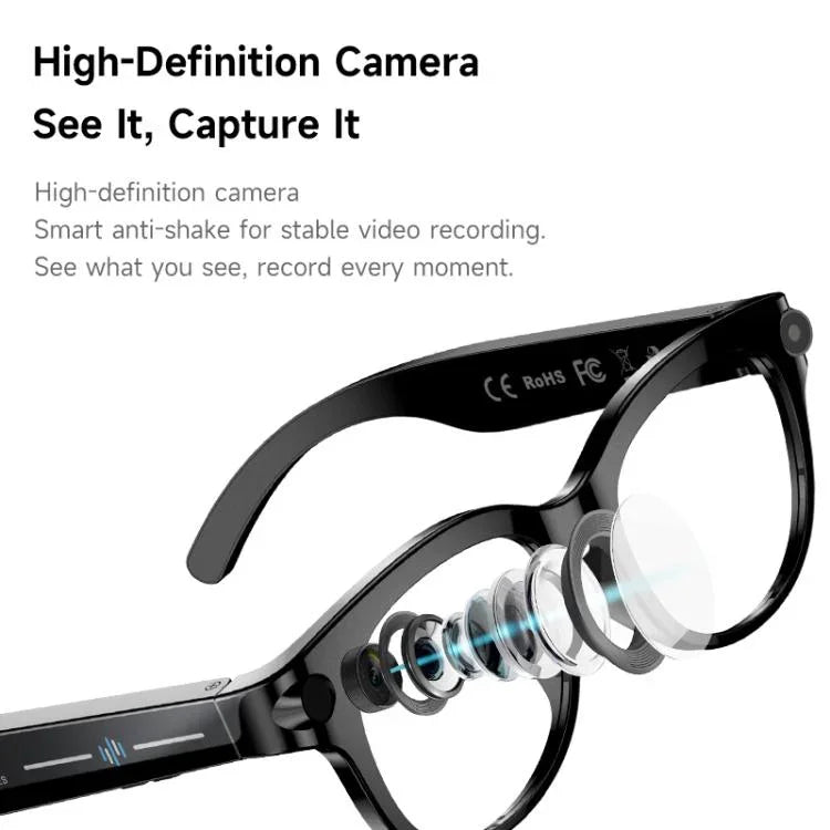 แว่นตาอัจฉริยะ M89 2MP AI รองรับการโทรบลูทูธ, ผู้ช่วยเสียงอัจฉริยะ AI