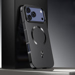 เคสโทรศัพท์โลหะผสม MagSafe Magnetic Shield แบบด้าน สำหรับ iPhone 17 Pro Max, สำหรับ iPhone 17 Pro, สำหรับ iPhone 17, สำหรับ iPhone Air, สำหรับ iPhone 16 Pro Max, สำหรับ iPhone 16 Pro, สำหรับ iPhone 15 Pro Max, สำหรับ iPhone 15 Pro
