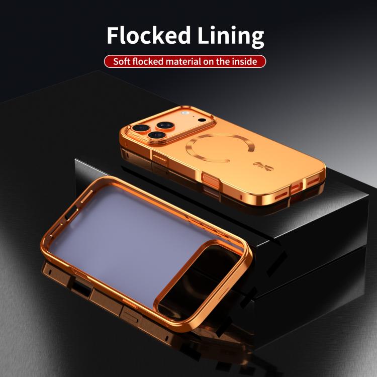 เคสโทรศัพท์โลหะผสม MagSafe Magnetic Shield แบบด้าน สำหรับ iPhone 17 Pro Max, สำหรับ iPhone 17 Pro, สำหรับ iPhone 17, สำหรับ iPhone Air, สำหรับ iPhone 16 Pro Max, สำหรับ iPhone 16 Pro, สำหรับ iPhone 15 Pro Max, สำหรับ iPhone 15 Pro