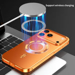 เคสโทรศัพท์โลหะผสม MagSafe Magnetic Shield แบบด้าน สำหรับ iPhone 17 Pro Max, สำหรับ iPhone 17 Pro, สำหรับ iPhone 17, สำหรับ iPhone Air, สำหรับ iPhone 16 Pro Max, สำหรับ iPhone 16 Pro, สำหรับ iPhone 15 Pro Max, สำหรับ iPhone 15 Pro
