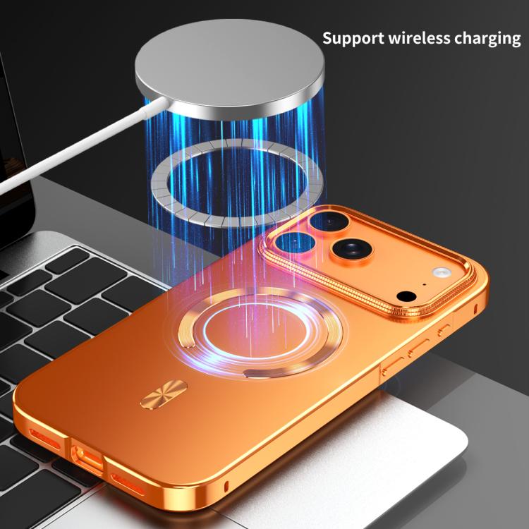 เคสโทรศัพท์โลหะผสม MagSafe Magnetic Shield แบบด้าน สำหรับ iPhone 17 Pro Max, สำหรับ iPhone 17 Pro, สำหรับ iPhone 17, สำหรับ iPhone Air, สำหรับ iPhone 16 Pro Max, สำหรับ iPhone 16 Pro, สำหรับ iPhone 15 Pro Max, สำหรับ iPhone 15 Pro