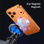 เคสโทรศัพท์โลหะผสม MagSafe Magnetic Shield แบบด้าน สำหรับ iPhone 17 Pro Max, สำหรับ iPhone 17 Pro, สำหรับ iPhone 17, สำหรับ iPhone Air, สำหรับ iPhone 16 Pro Max, สำหรับ iPhone 16 Pro, สำหรับ iPhone 15 Pro Max, สำหรับ iPhone 15 Pro