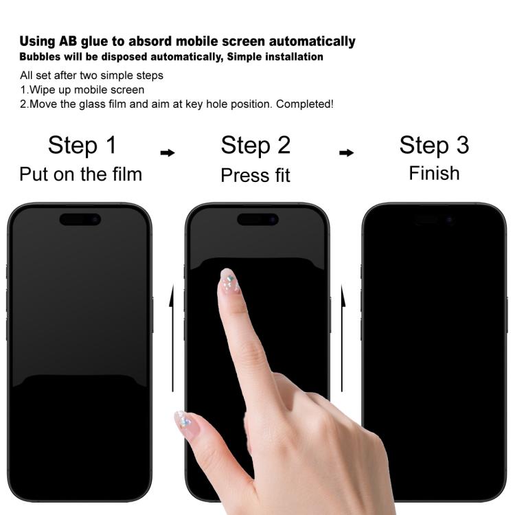 imak ซีรีส์ป้องกันแสงสะท้อน ฟิล์มกระจกนิรภัยครอบคลุมเต็มจอ สำหรับ iPhone 17 Pro Max, สำหรับ iPhone 17 Pro, สำหรับ iPhone 17, สำหรับ iPhone Air