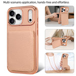 เคสโทรศัพท์ VIETAO ลายลิ้นจี่กระเป๋าสตางค์ PU พร้อมสายคล้อง สำหรับ iPhone 17 Pro Max, สำหรับ iPhone 17 Pro