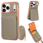 เคสโทรศัพท์ VIETAO ลายลิ้นจี่กระเป๋าสตางค์ PU พร้อมสายคล้อง สำหรับ iPhone 17 Pro Max, สำหรับ iPhone 17 Pro
