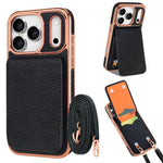 เคสโทรศัพท์ VIETAO ลายลิ้นจี่กระเป๋าสตางค์ PU พร้อมสายคล้อง สำหรับ iPhone 17 Pro Max, สำหรับ iPhone 17 Pro