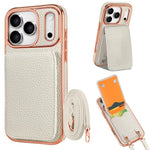 เคสโทรศัพท์ VIETAO ลายลิ้นจี่กระเป๋าสตางค์ PU พร้อมสายคล้อง สำหรับ iPhone 17 Pro Max, สำหรับ iPhone 17 Pro