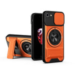 Lens Sliding Window Multifunctional Magnetic Shockproof Phone Case, For iPhone 7